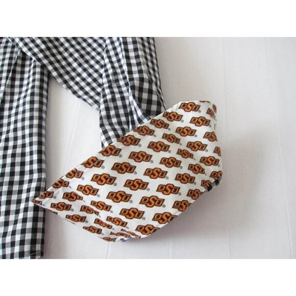 New W/ Tag Thomas Dean TD Collegiate OSU Button Up Plaid Long Sleeve Shirt Sz M - Picture 12 of 12